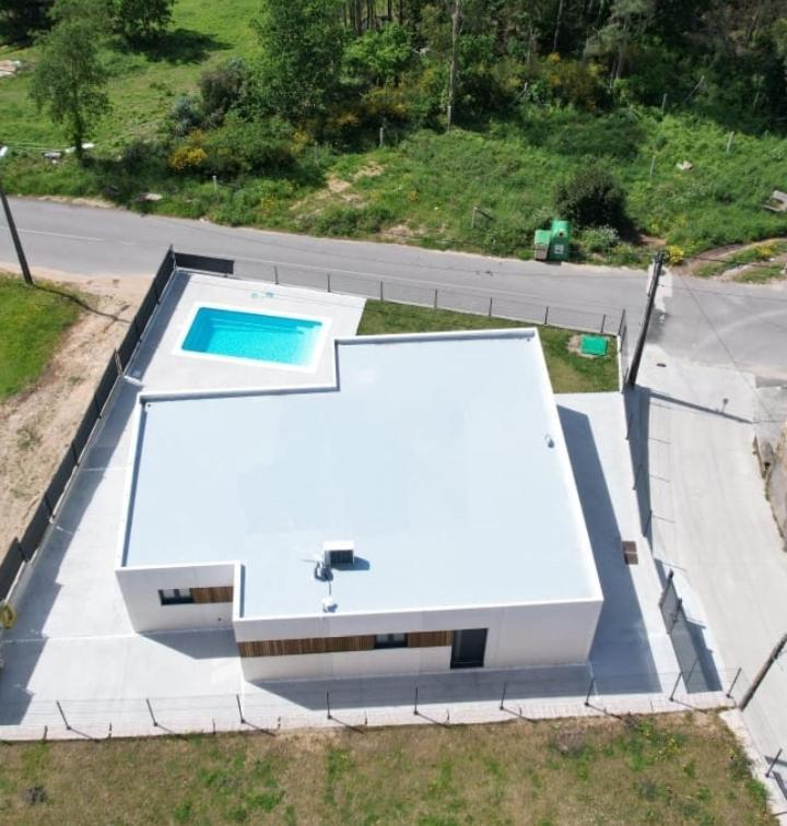 Casa Os Balcons Ria De Arousa Boiro Bagian luar foto