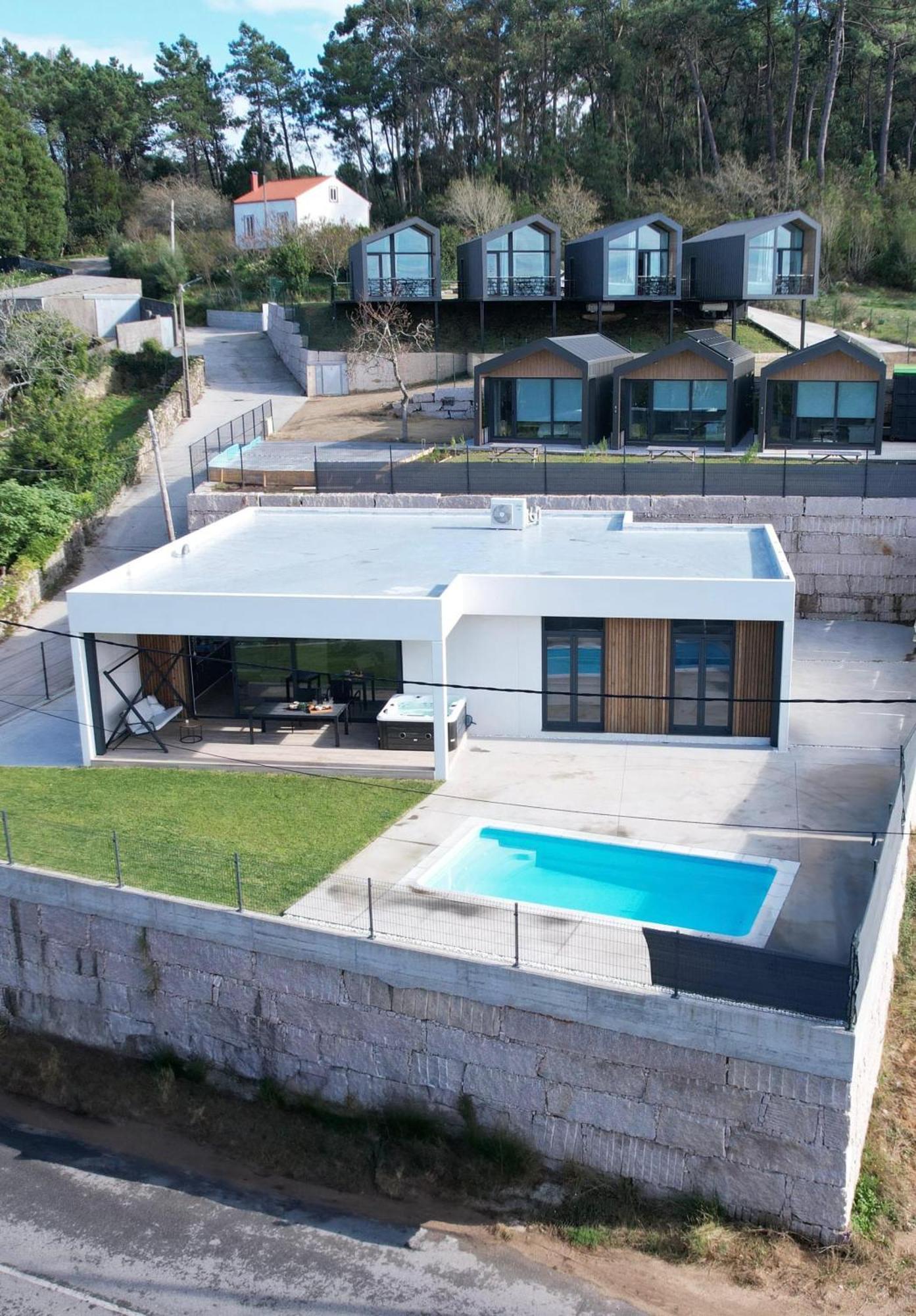 Casa Os Balcons Ria De Arousa Boiro Bagian luar foto